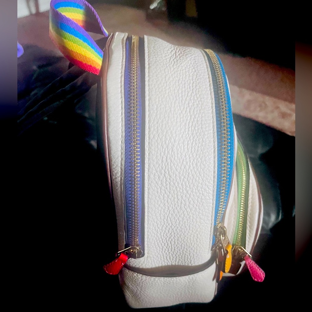 Coach Small Backpack. White Multicolor - image 3